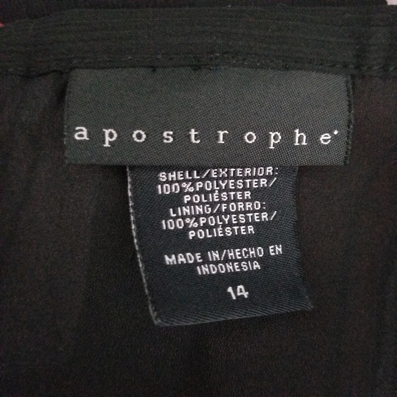 APOSTROPHE | abstract design flowy lined skirt - Picture 5 of 7